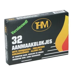 THM Houtskoolbarbecues<Aanmaakblokjes wit 32st