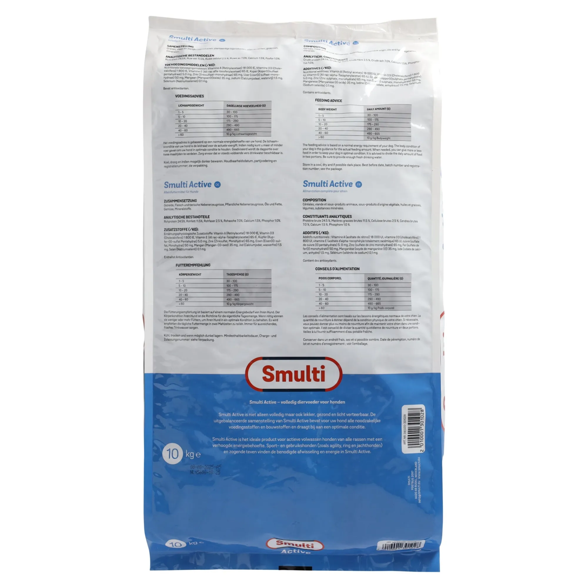 Smulti Hondenvoer<Active hondenvoer 10kg
