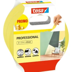 Tesa Verfspullen<Afplakband indoor 25mmx25M 2st