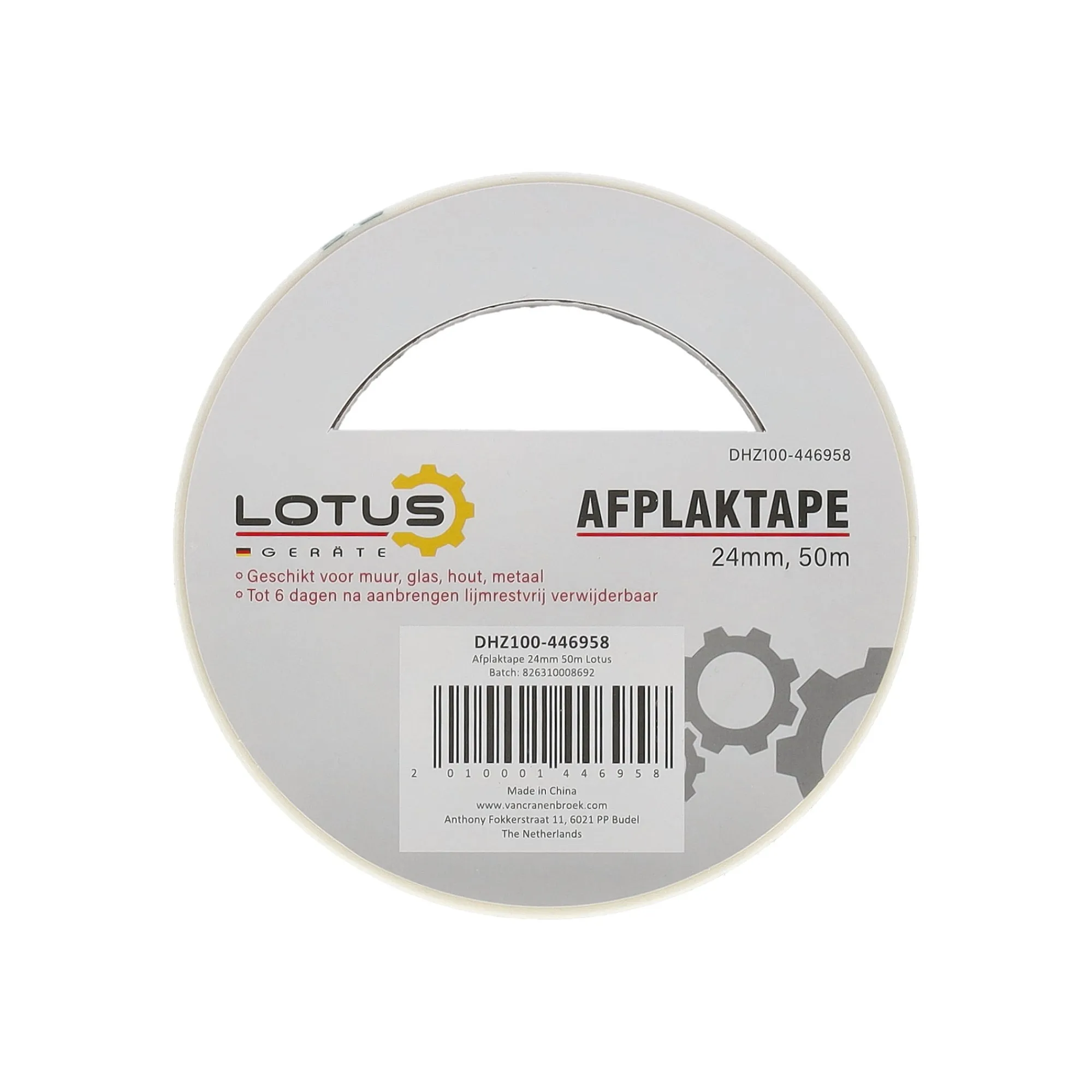 Lotus Verfspullen<Afplaktape 24 mm 50 m