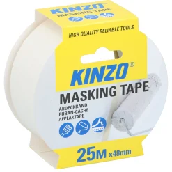 Kinzo Verfspullen<Afplaktape 25m x 48mm