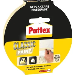 Pattex Verfspullen<Afplaktape verf 50Mx19mm