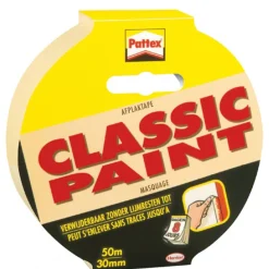 Pattex Verfspullen<Afplaktape verf 50Mx30mm