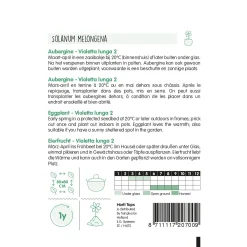 Horti Tops Moestuin<Aubergine violetta lunga 2