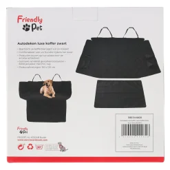 Friendly Pet Reizen Hond<Autodeken luxe koffer zwart 160x120cm