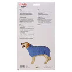 Friendly Pet Hondenverzorging<Badmantel hond blauw L 60cm