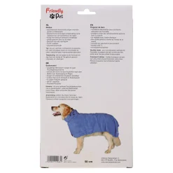 Friendly Pet Hondenverzorging<Badmantel hond blauw M 50cm