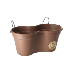 Florus Tuindecoratie<Balkonpot set 37 cm taupe