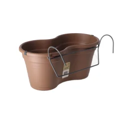Florus Tuindecoratie<Balkonpot set 37 cm taupe