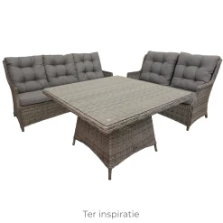 Bois le Duc Loungesets<Bank 2-zit Aprano Willow Grey
