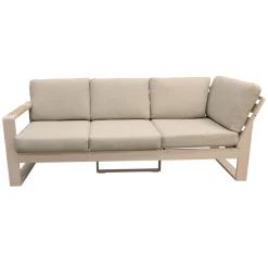 Bois le Duc Loungesets<Bank 2-zit en hoek rechts Malviza latte met kussens