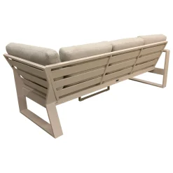Bois le Duc Loungesets<Bank 2-zit en hoek rechts Malviza latte met kussens