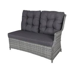 Bois le Duc Loungesets<Bank 2-zit links Sicura Willow Grey