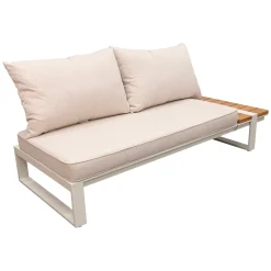 Bois le Duc Loungesets<Bank 2-zits links Frullo crème met kussens