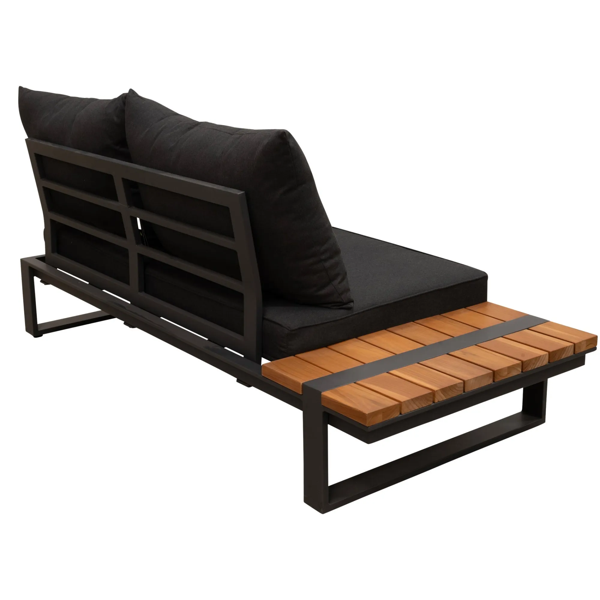 Bois le Duc Loungesets<Bank 2-zits rechts Frullo antraciet met kussens