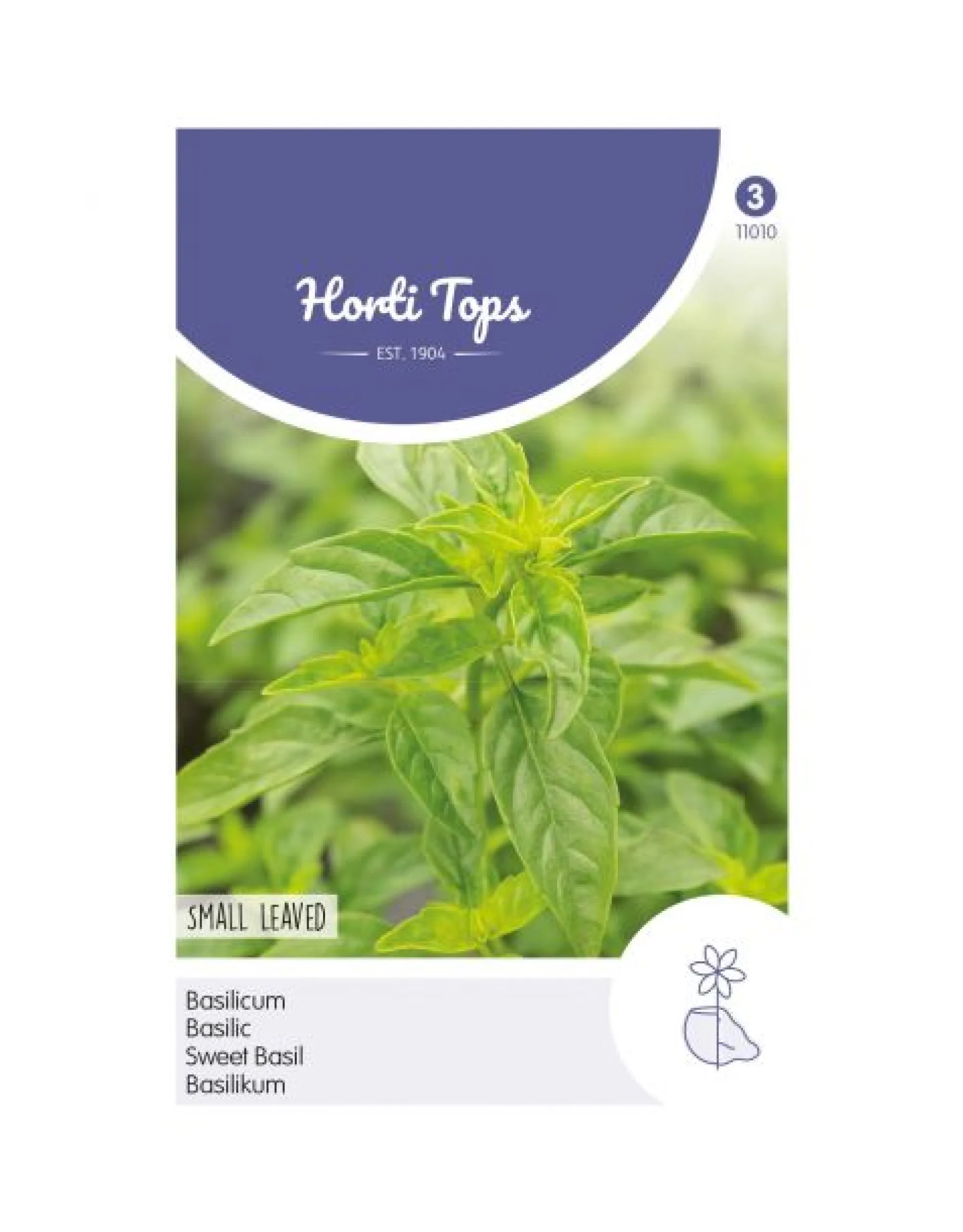 Horti Tops Moestuin<Basilicum fijnbladig zaad