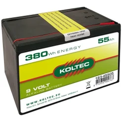 Koltec Afrastering<Batterij 9V - 55AH Alkaline