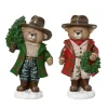 Decoris Kerstdecoratie<Beeld beer 14.5 cm