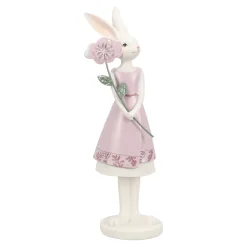 O'malley Pasen<Beeld konijn roze 26cm