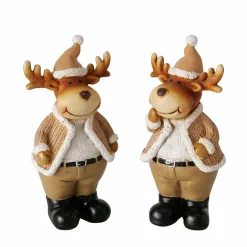 Boltze home Kerstdecoratie<Beeld rendier Basty 12cm
