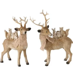 Boltze home Kerstdecoratie<Beeld rendier Kasimir 15cm