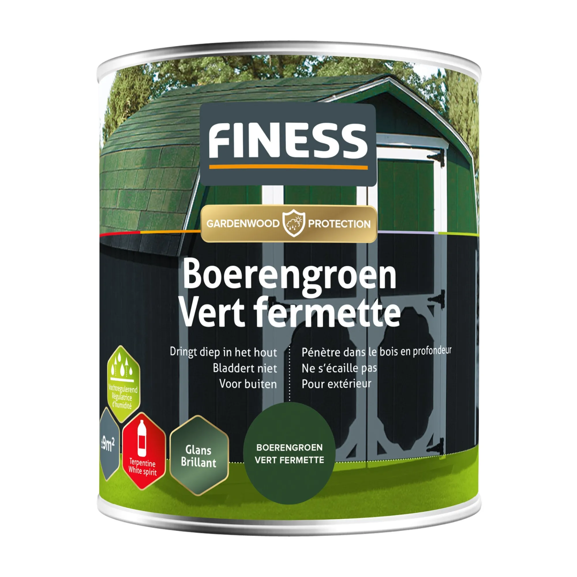 Finess Beits En Vernis<Beits boerengroen 750ml