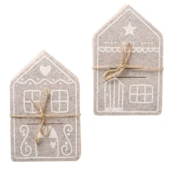 Boltze home Kerstdecoratie<Bestekzak huis Ginger 4-delig