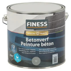 Finess Muurverf<Betonverf acryl grijs 1457 2.5L
