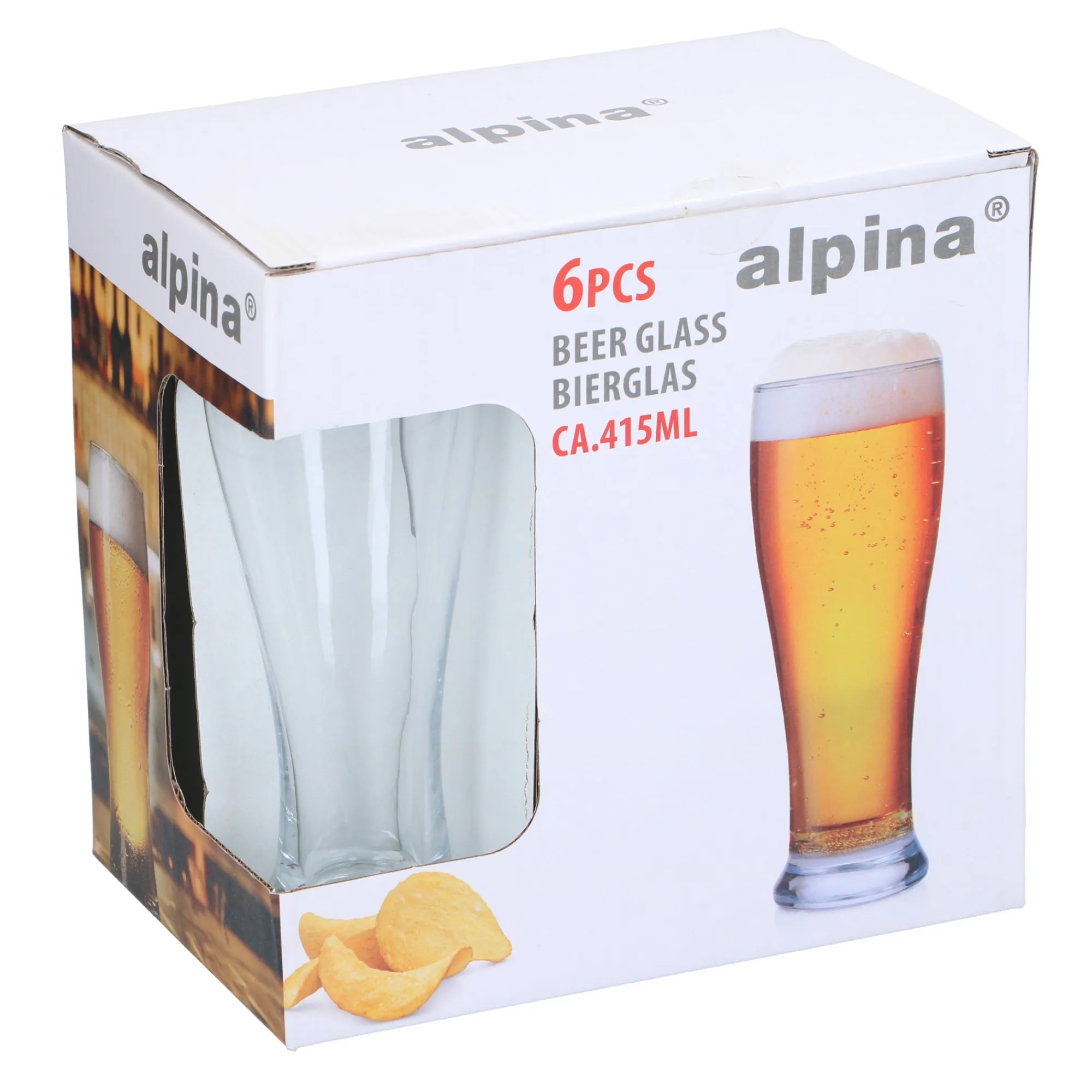 Alpina Koken & Tafelen<Bierglas 415ml 6st