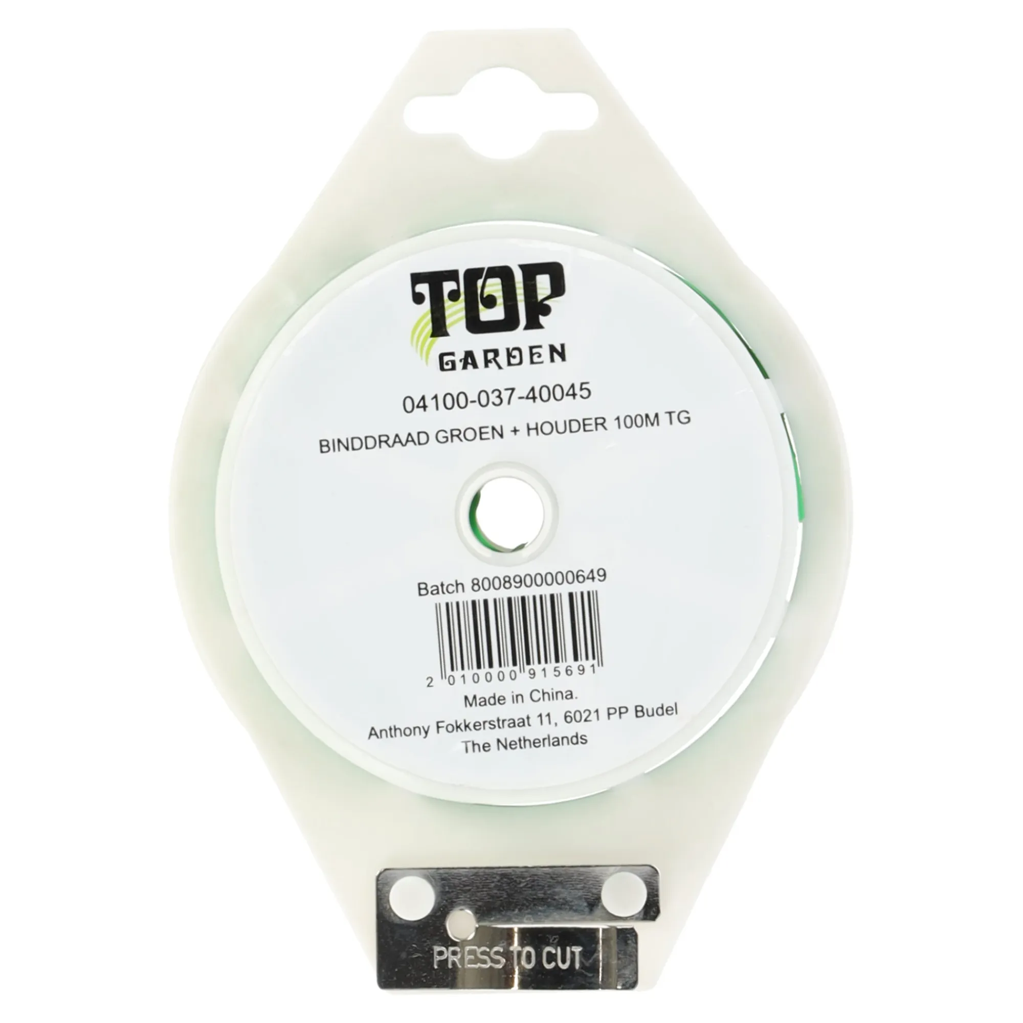 Bel Garden Moestuin<Binddraad groen + houder 100m