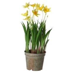 Mica Decorations Kunstplanten En Kunstbloemen<Bloem narcis geel 26 cm