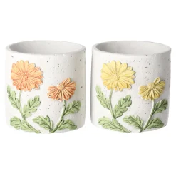 Natural Collections Vazen En Potten<Bloempot cement 10 cm 3 assorti