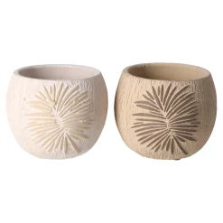 Deco Finder AG Vazen En Potten<Bloempot cement 10 cm 2 assorti