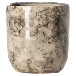 Vazen En Potten<Bloempot keramiek 8 cm taupe