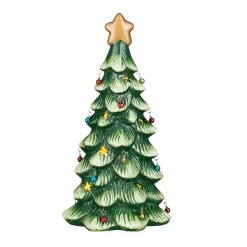 Mica Decorations Kerstdecoratie<Boom deco groen LED 28 cm