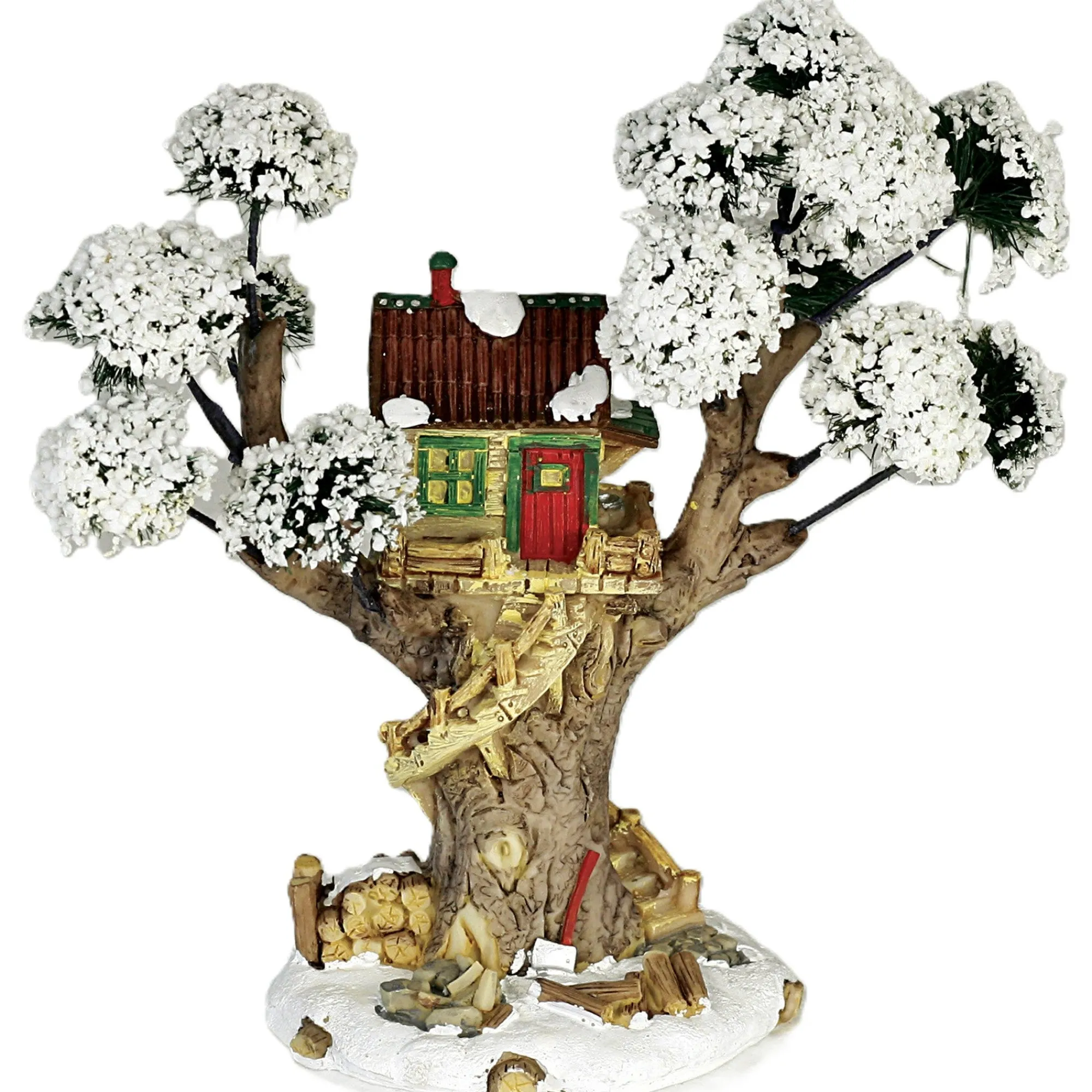 Kerstdorp<Boomhut kerstdorp 18cm