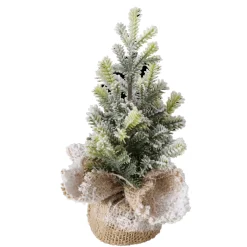 Boltze home Kerstdecoratie<Boom met jute Tanne 22cm
