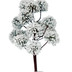 Kerstdorp<Boom met sneeuw