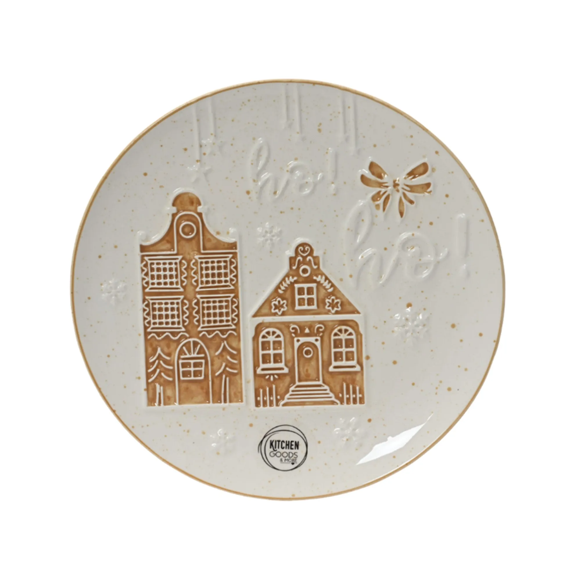 Decoris Kerstdecoratie<Bord ginger 3D 22cm