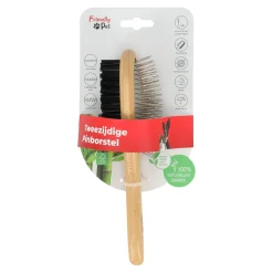 Friendly Pet Hondenverzorging<Borstel huisdier tweezijdig bamboo FP