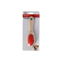 Friendly Pet Hondenverzorging<Borstel tweezijdig kat+hond 21cm