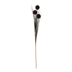 O'malley Kunstplanten En Kunstbloemen<Bruine grasbundel met bol 98 cm