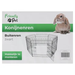 Friendly Pet Kooien En Hokken Knaagdier<Buitenren konijn zwart