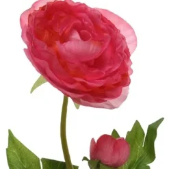 Everlands Kunstplanten En Kunstbloemen<Camelia op steel 57 cm roze
