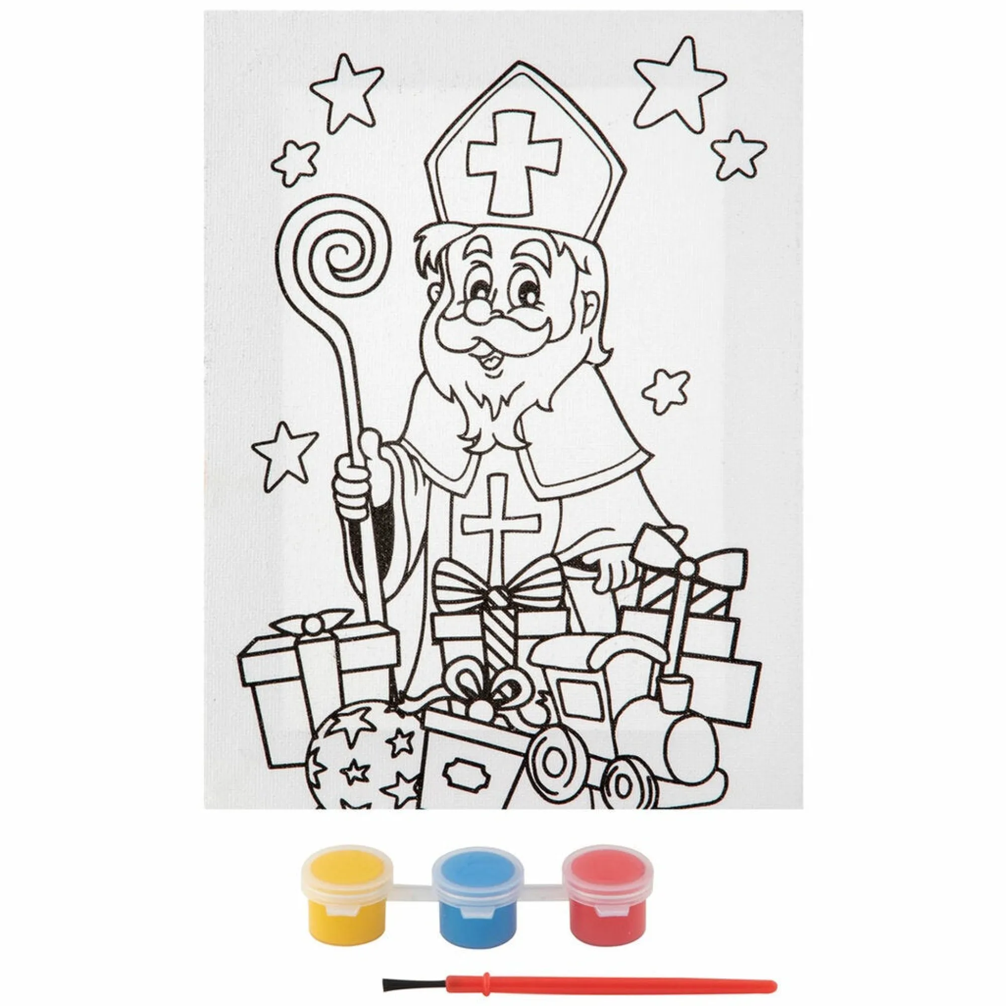 Creative Craft Group Kerstdecoratie<Canvas 20 x 15 cm Sint
