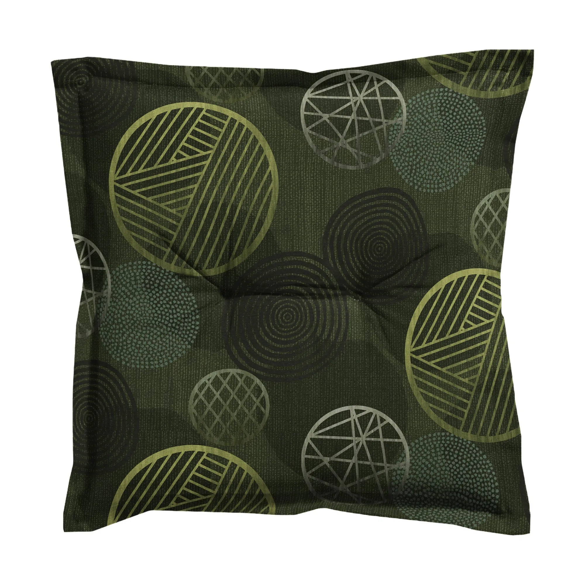Madison Tuinkussens<Circle Green hocker 50x50