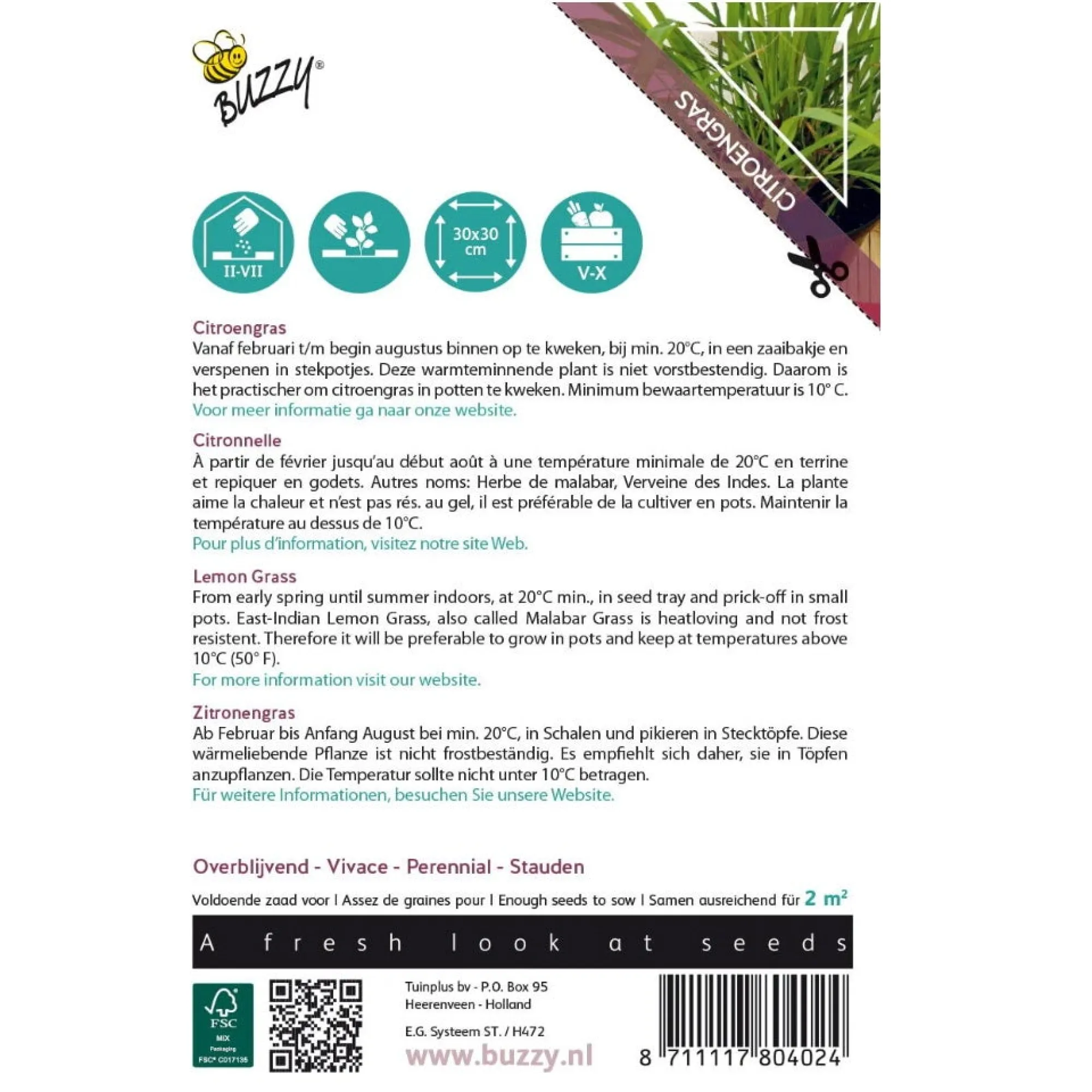 Buzzy Moestuin<Citroengras