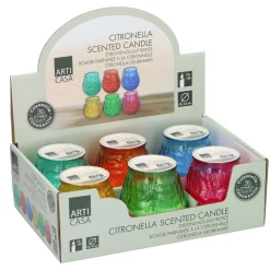 Arti Casa Kaarsen<Citronellakaars 9,8 x 9,8 cm diverse kleuren