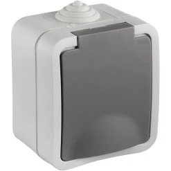 Q-link Schakelmateriaal<Contactdoos 1-voudig RA IP54 opbouw QL