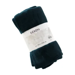 O'malley Plaids En Sierkussens<Coral fleece turquoise 150 x 200 cm